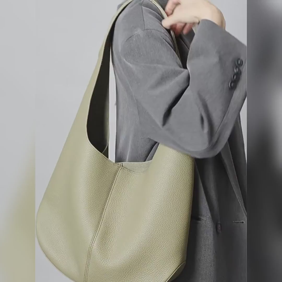 Genuine Leather Shoulder Bag for Women Large Capacity Handbag