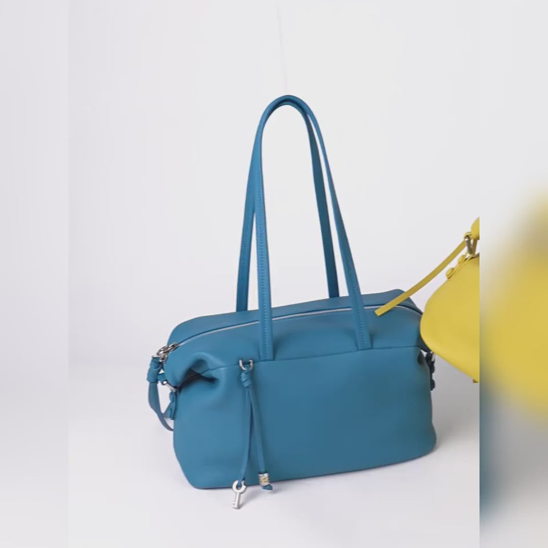 Genuine Leather Crossbody Tote Bag for Women Korean Style Light Luxury Shoulder Handbag
